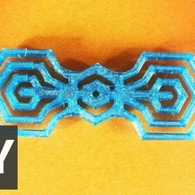 hexa bow tie - fashion 3d moo style accessories 3d print model - Mito3D