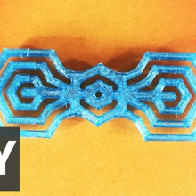 hexa bow tie fashion 3d print model - Mito3D
