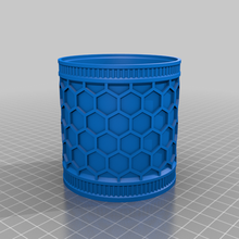 hexa cup decor 3d print model - Mito3D