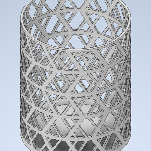 Hexa geometrik kalem Fincan Kulp destek dolma altıgen tasarım 3D print model - Mito3D