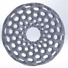 hexa torus verschiedene hexagon runk Kreis math geometrie 3d print model - Mito3D