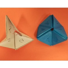 hexaflexagon flexible tpu-filament Spiel 3d print model - Mito3D