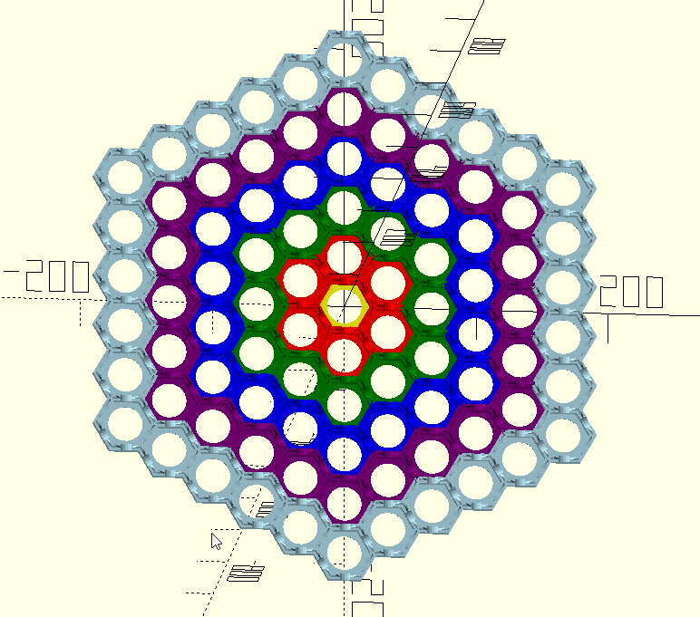 Hexagon Architektur sechseckig Base Sechsecke Gebäudestrukturen 3D print model - Mito3D