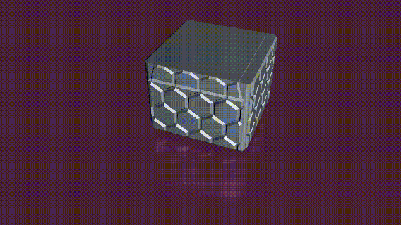 hexagon containers box organization storage 3d print model - Mito3D