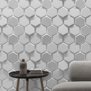 Hexagon 3d Mauer Panel 3d print model - Mito3D