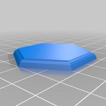 hexágono base res jogos personalizado 3d print model - Mito3D