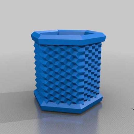 hexagon box home Container honeycomb container 3D print model - Mito3D