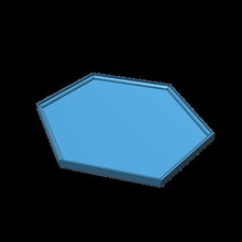 hexagon-Untersetzer home trinken rest anti-spill 3d print model - Mito3D