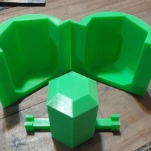 Sechskant-Beton-Pflanzer Schimmel home Beton hexagon Pflanzer pflanze 3d print model - Mito3D