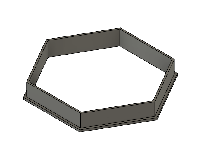 hexagon cookie cutter 3D print model - Mito3D
