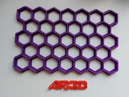 hexagone Coupe assiette texture texturisant 3d print model - Mito3D