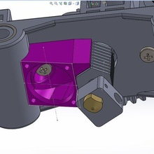 hexagon hot fan mount end robo 3d 3d_printer_parts 3d print model - Mito3D