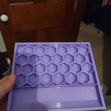 Hexagon Farbe Tablett 3d print model - Mito3D