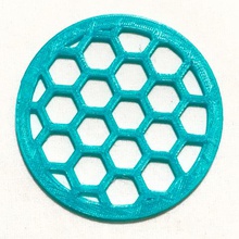 hexagon-Muster-Achterbahn home 3d print model - Mito3D