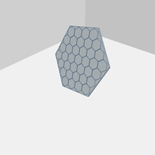 hexagon pattern art cosplay furniture lowpoly math 3d print model - Mito3D