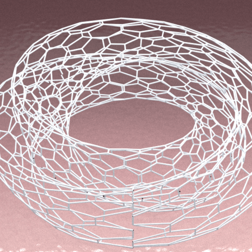 hexagon ring Schmuck Mode 3D print model - Mito3D
