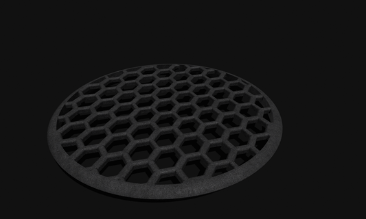 Hexagon Lautsprecher Grill 3d print model - Mito3D