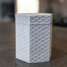 hexágono textura caixa a casa stall doces recipiente geométricas de design geometria hexagonal japonês jóias tampa nozes as o padrão saques pílula do especiarias 3d print model - Mito3D