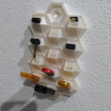 Sechskant-usb-Halter gadget usb microsd Halter hexagon 3d print model - Mito3D