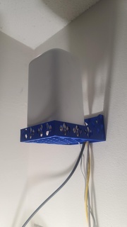 esagono xfinity xfi modem parete montare fili gateway comcast casa arredamento supporti 3d print model - Mito3D