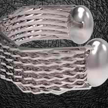 hexagonal bracelet 2 jewelry elegant modern fashion 3d print model - Mito3D