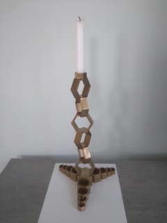 hexagonal candelero candelero hexagonal 3d print model - Mito3D