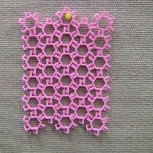 hexagonale de la chaîne électronique verrouillage motifs divers maille les modèles mathématiques 3d print model - Mito3D