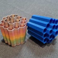hexagonal suporte ferramenta escova caneta 3d print model - Mito3D