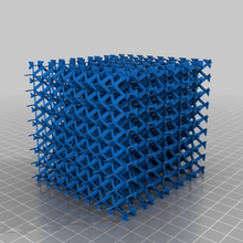 hexagonal intersection crystal structure art math 3d print model - Mito3D
