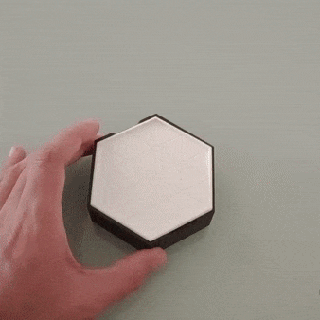 hexagonal quebra cabeça enigma 10 cabeças 1 caixa jogos gabarito Serra hexágono 3d print model - Mito3D
