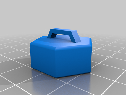 hexagonal chaveiro caixa solta pop parafuso chaveiros 3d print model - Mito3D