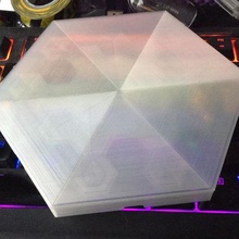 hexagonal LED losas artilugio nanohoja ws2812b ligero loseta maleficio 3d print model - Mito3D