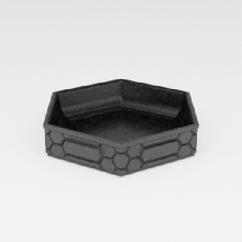 hexagonal modular soporte 1 slot 3d print model - Mito3D