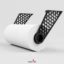 hexagonal paper towel holder kitchen design art simple 3d print model - Mito3D