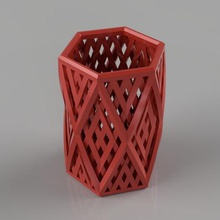 hexagonal pencil home ballpoint booth 3d print model - Mito3D