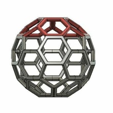 hexagonal pentagonal sphère zone maison décoration article 3d table 3d print model - Mito3D