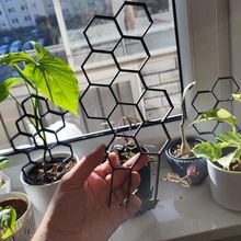 hexagonal plant support hex 3d print model - Mito3D