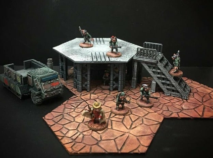 hexagonal platform 15mm scale boardgame boardgames discord fantasy future game games gaming gruntz miniature miniatures roleplaying rpg scatter terrain science fiction scifi tabletop wargame wargames wargaming warhammer warhammer40k 40k wayfarer tactics toy 3d print model - Mito3D