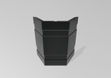 hexagonal pot moule pots maison ciment béton art plantes 3d print model - Mito3D