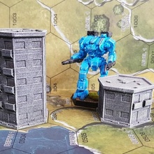 hexagonal residencial edifícios 6mm 1 285 escala jogos terreno battletech epic40k jogo guerra 3d print model - Mito3D