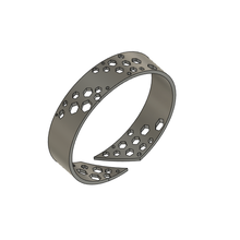 hexagonal bague bijoux joyau de l'anneau mode 3d print model - Mito3D