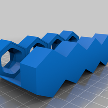 hexagonal escova dente suporte banheiro 3d print model - Mito3D