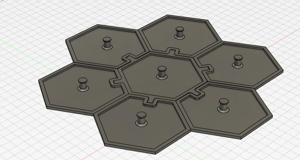 Hexakeys Schlüsselbund 3d print model - Mito3D