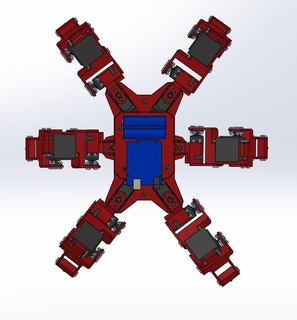 hexapode robot arduino servo 3d print model - Mito3D