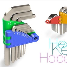 altıgen Allen araç Kulp destek anahtar alyan anahtarı 3d print model - Mito3D