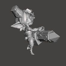 hextech tristana 3d modello gioco lol selvaggio spaccatura 3d print model - Mito3D