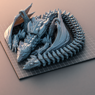 heyprintit winged dragon print place toy 3d print model - Mito3D