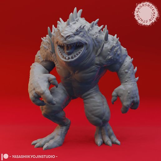 Hezrou Tischplatte Miniatur Spiel Tier Kreatur Dämon dnd Fantasie Gaming Monster ttrpg Spielzeug 3D print model - Mito3D