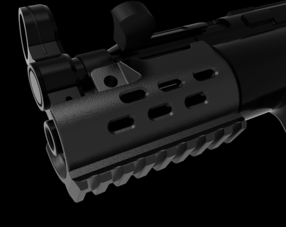 hg 1 pr protetor mão mp5k mp5 pdw pistola smg hk h k picatinny trilho 3d print model - Mito3D