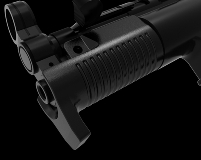 hg-3 handguard mp5k mp5 pdw pistol smg hk h&k 3d print model - Mito3D